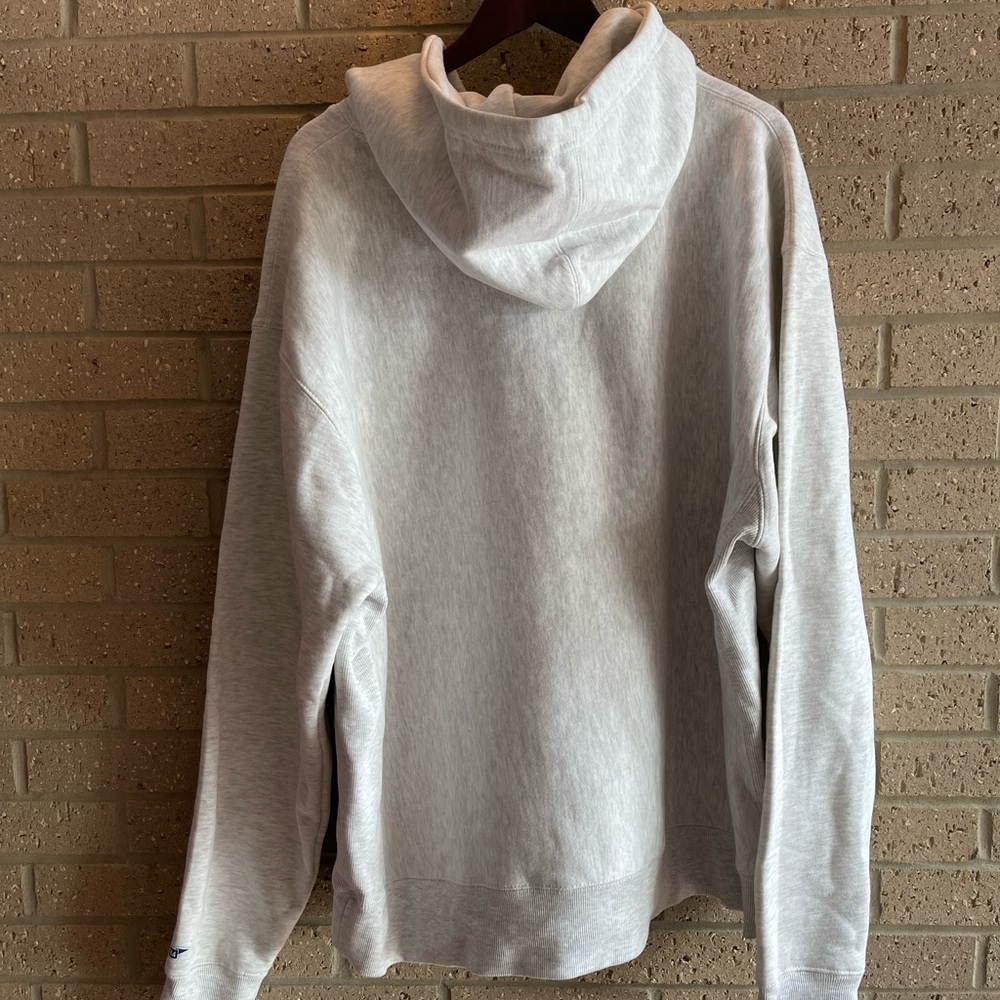 Blue 84 Saugatuck Light Gray Hoodie with Navy Print - Picture 2 of 7